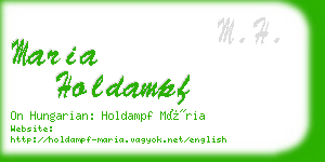 maria holdampf business card
